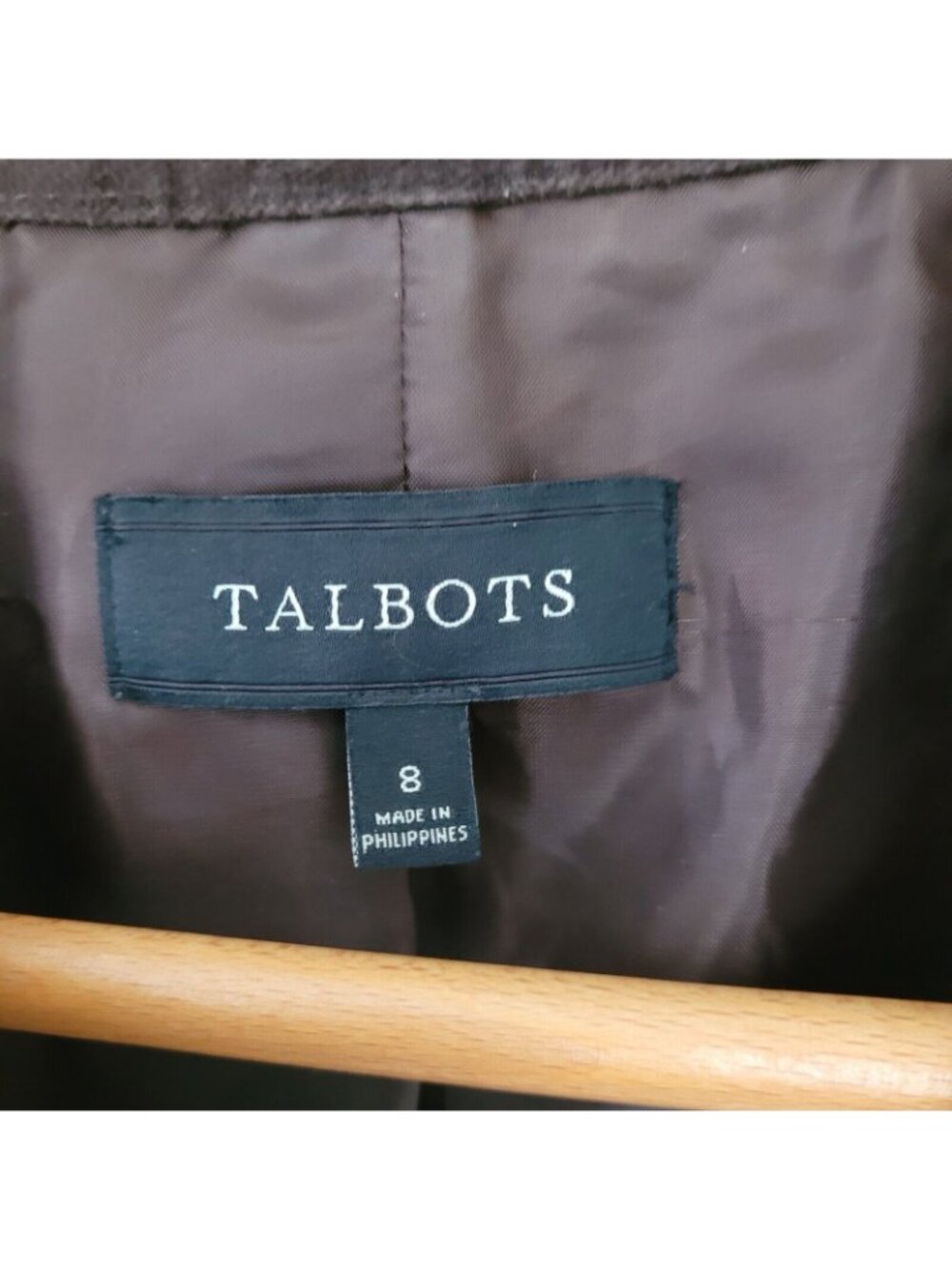 Talbots Tweed Blazer Old Money Jacket Womens Sz 8 Velvet Autumn Capsule Workwear - Picture 7 of 9